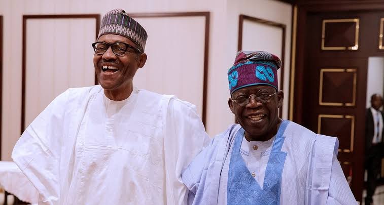 Buhari hosts Tinubu at Presidential Villa