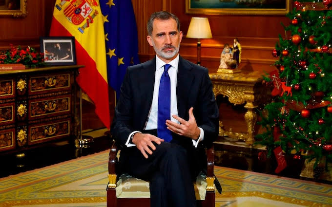 Spain’s King Felipe denounces war in Ukraine in Christmas speech