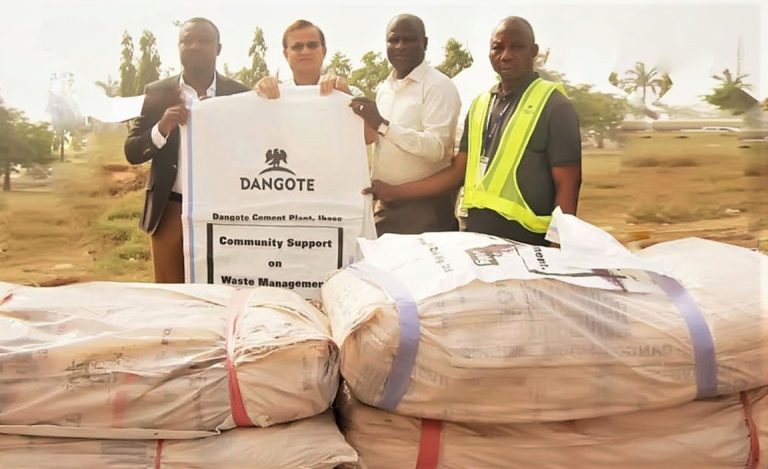 Dangote Cement donates 25,000 pieces of 100kgs bags for agro-waste management