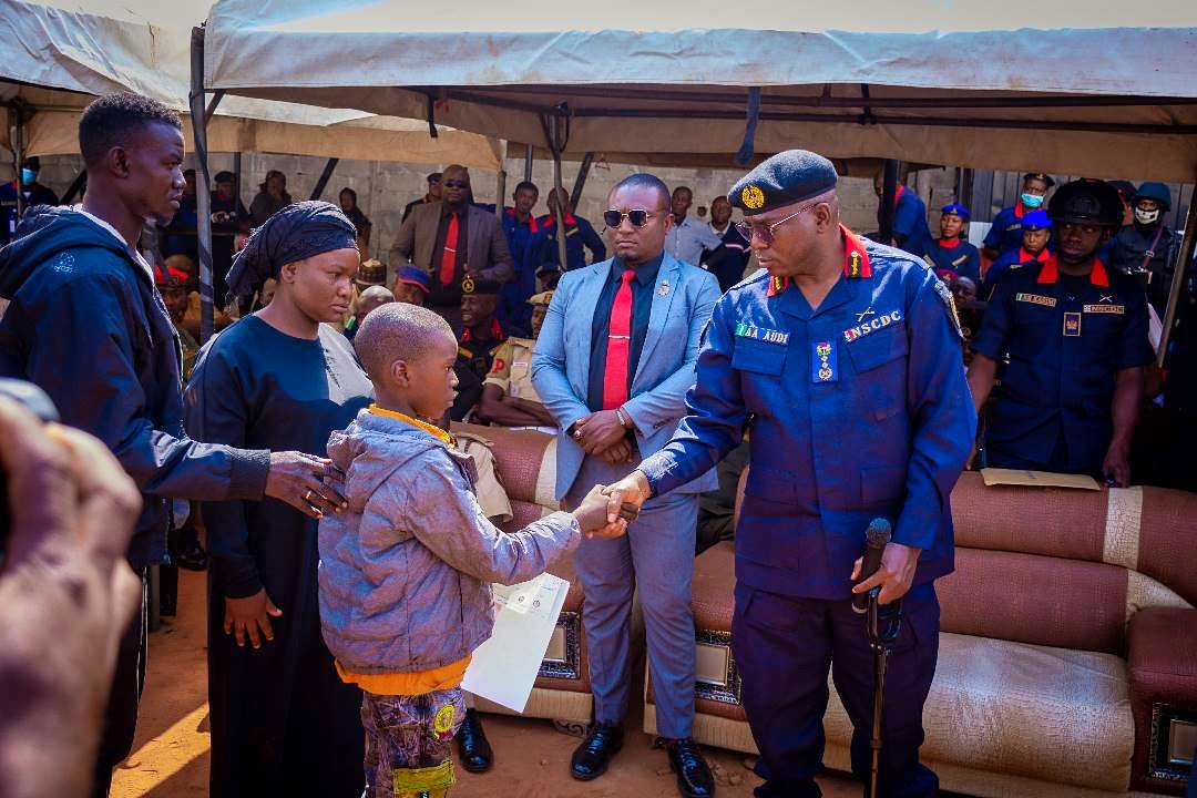 Families Of 7 Slain NSCDC Officers Get Cheques, Automatic Job