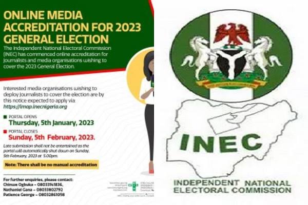 INEC begins online media accreditation for 2023 general elections