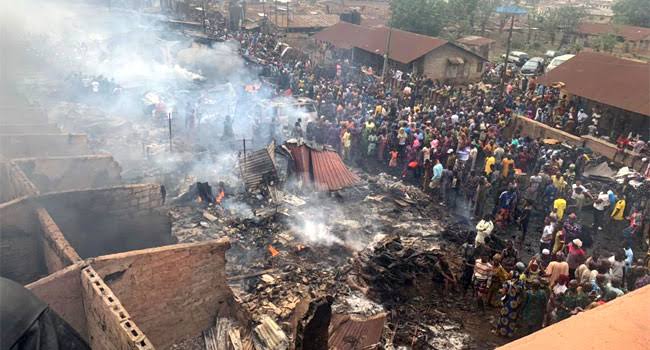 News Flash: Maiduguri Central Market on fire