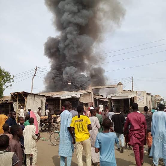 Again, fire razes another market in Borno