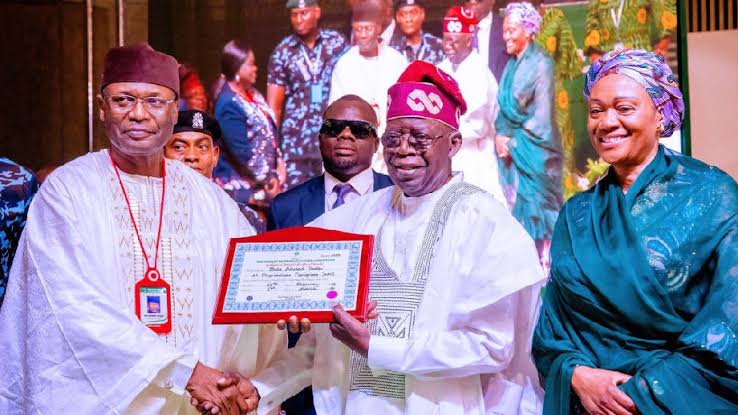 Tinubu, Shettima receives certificate of return