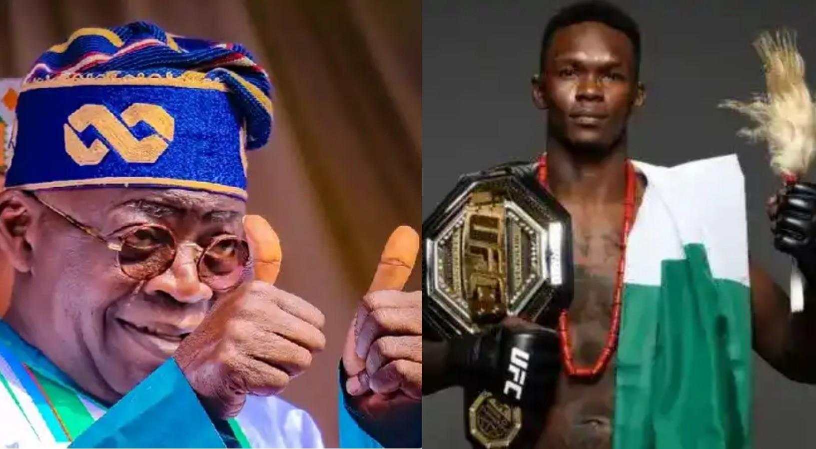 Tinubu Congratulates Adesanya Over UFC 287 Win