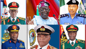 PRESIDENT TINUBU RETIRES ALL SERVICE CHIEFS, ADVISERS, COMPTROLLER GENERAL OF CUSTOMS, APPOINTS NEW ONES