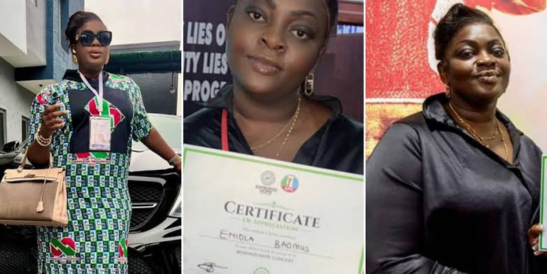 Eniola Badmus gets certificate of appreciation from Seyi Tinubu