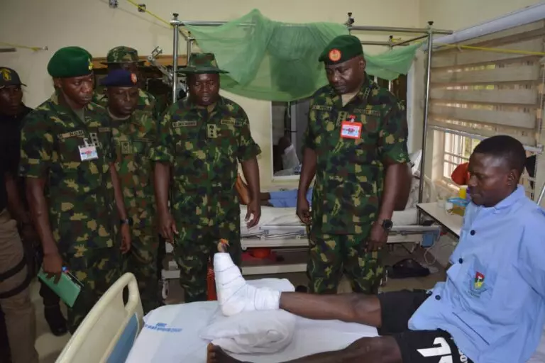CDS visits wounded soldiers, pledges best treatment