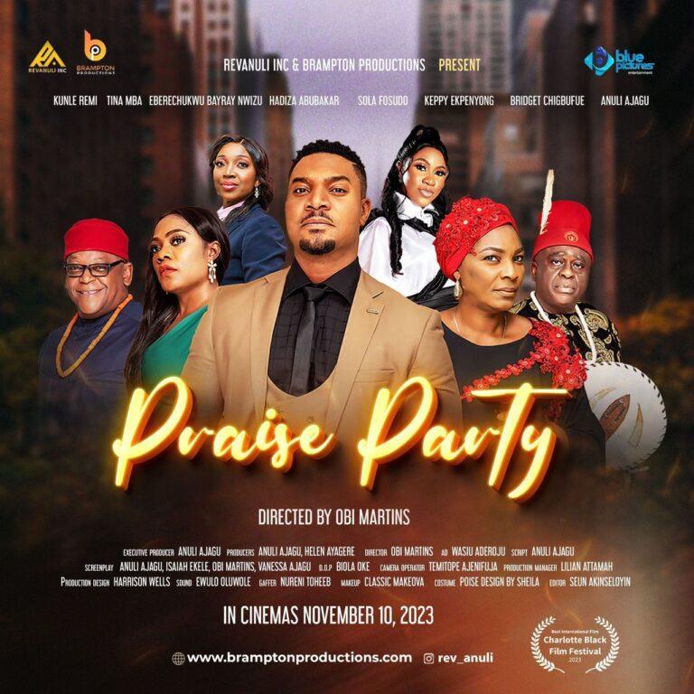 Nollywood movie, “Praise Party”, premieres Nov. 5